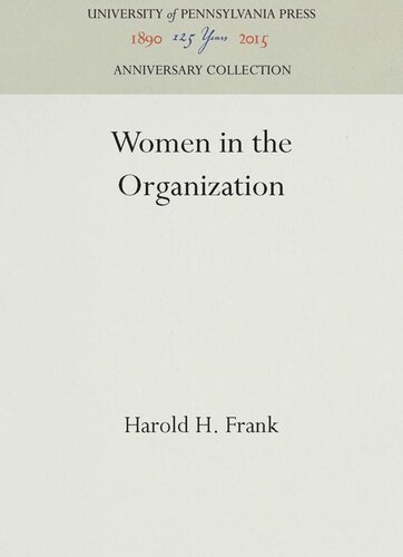 Women in the Organization