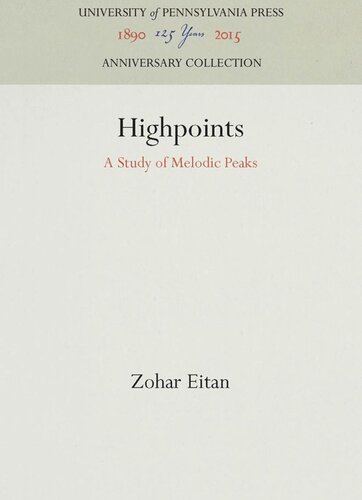Highpoints: A Study of Melodic Peaks