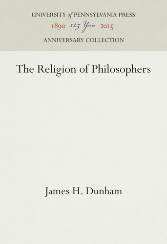 The Religion of Philosophers