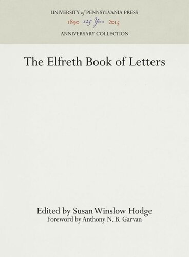 The Elfreth Book of Letters