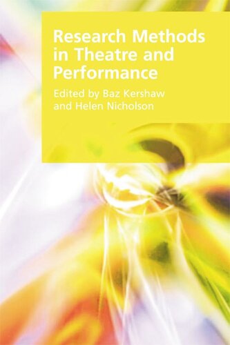 Research Methods in Theatre and Performance