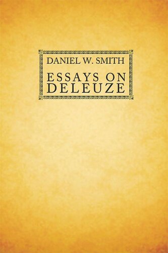 Essays on Deleuze