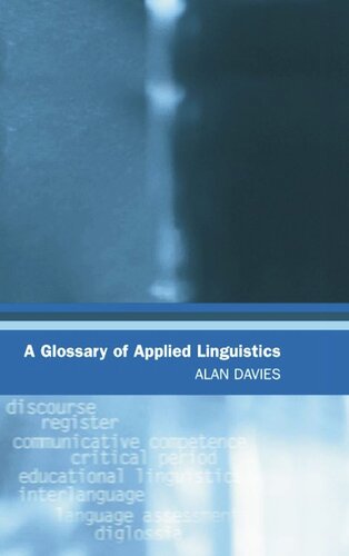 A Glossary of Applied Linguistics