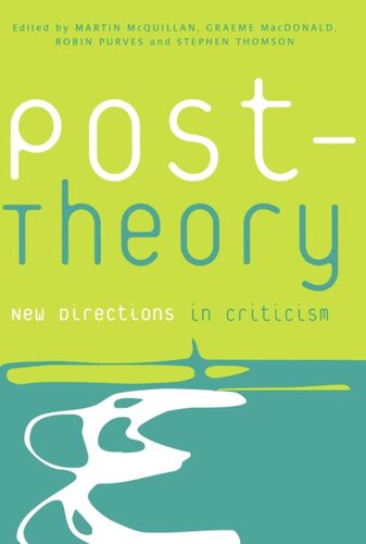 Post-Theory: New Directions in Criticism