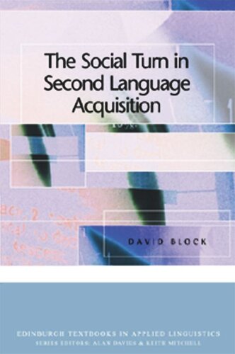 The Social Turn in Second Language Acquisition