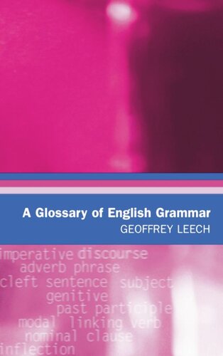 A Glossary of English Grammar