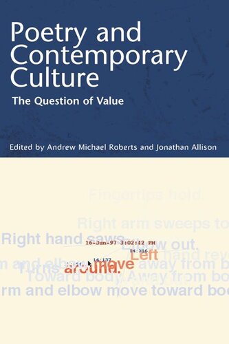 Poetry And Contemporary Culture: The Question of Value