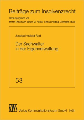 Der Sachwalter in der Eigenverwaltung