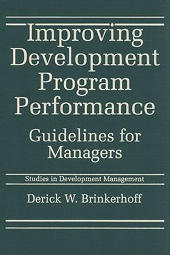 Improving Development Program Performance: Guidelines for Managers