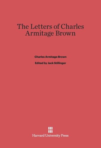 The Letters of Charles Armitage Brown