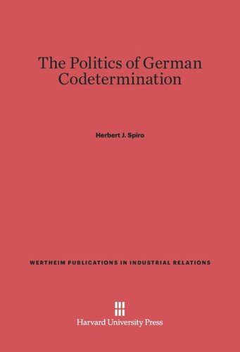 The Politics of German Codetermination