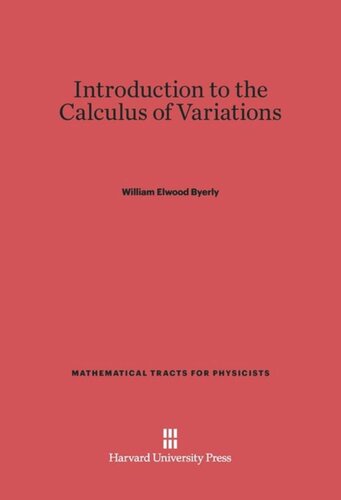 Introduction to the Calculus of Variations
