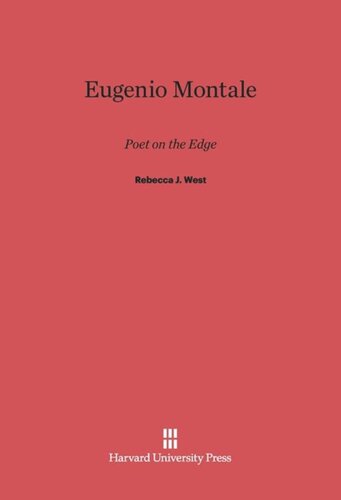 Eugenio Montale: Poet on the Edge