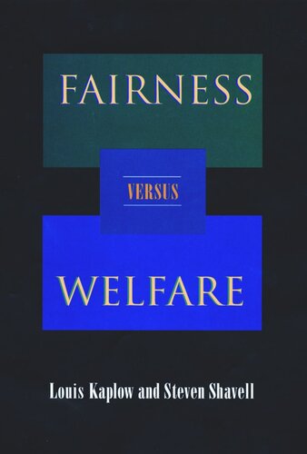 Fairness versus Welfare