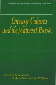 Literary Cultures and the Material Book