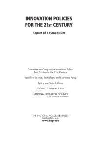 Innovation Policies for the 21st Century: Report of a Symposium