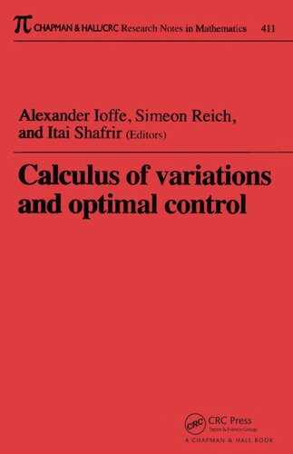 Calculus of Variations and Optimal Control: Technion 1998