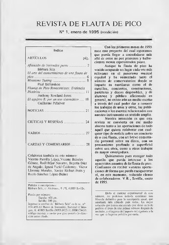 Revista flauta pico 1995-2005
