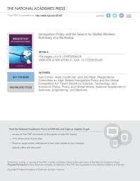 Immigration Policy and the Search for Skilled Workers: Summary of a Workshop