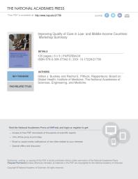 Improving Quality of Care in Low- and Middle-Income Countries: Workshop Summary