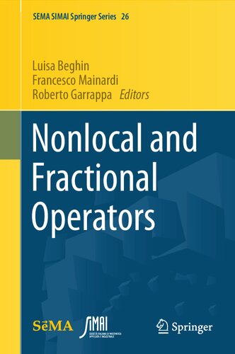 Nonlocal and Fractional Operators (SEMA SIMAI Springer Series, 26)