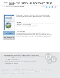 Exploring a Business Case for High-Value Continuing Professional Development: Proceedings of a Workshop