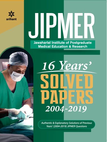 JIPMER-16 Years' Solved Papers