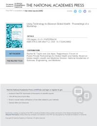 Using Technology to Advance Global Health: Proceedings of a Workshop