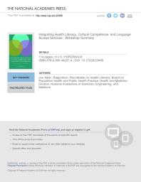 Integrating Health Literacy, Cultural Competence, and Language Access Services: Workshop Summary