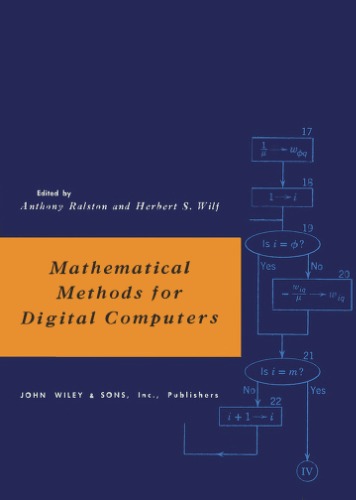 Mathematical Methods for Digital Computers, Volume 1