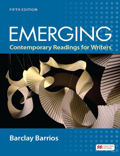 Emerging: CONTEMPORARY READINGS FOR WRITERS