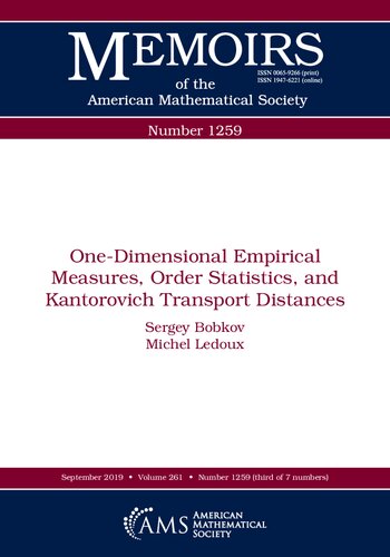 One-dimensional empirical measures, order statistics, and Kantorovich transport distances