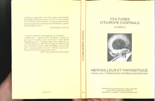 Cultures d'Europe Centrale n° 2: Merveilleux et Fantastique dans les littératures centre-européennes