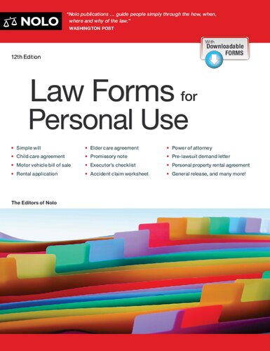 Law Forms for Personal Use (101 Law Forms for Personal Use)