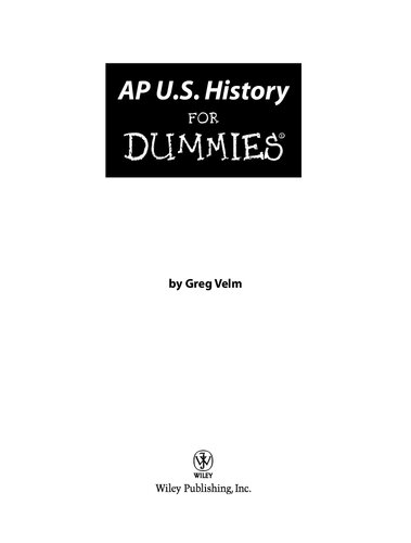 AP U.S. History For Dummies