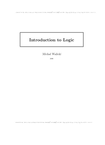 Introduction to Logic