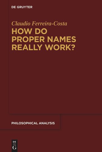 How Do Proper Names Really Work?: A Metadescriptive Version of the Cluster Theory