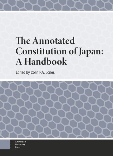 The Annotated Constitution of Japan: A Handbook