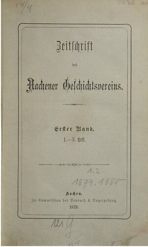 Zeitschrift des Aachener Geschichtsvereins