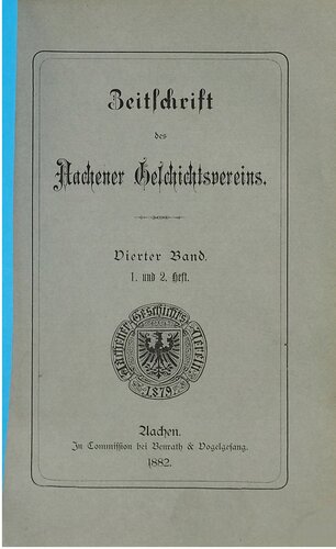 Zeitschrift des Aachener Geschichtsvereins