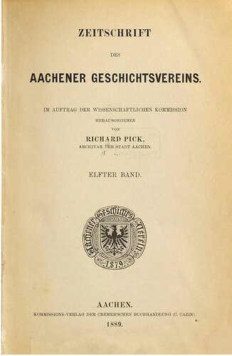 Zeitschrift des Aachener Geschichtsvereins