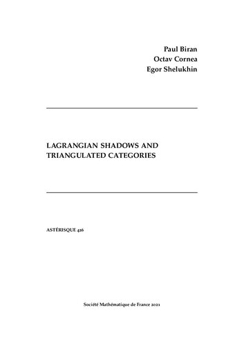 Lagrangian shadows and triangulated categories