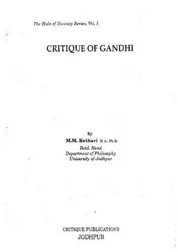 Critique of Gandhi