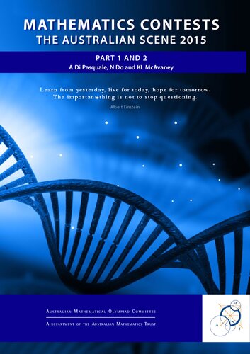 Mathematics Contests. The Australian Scene 2015