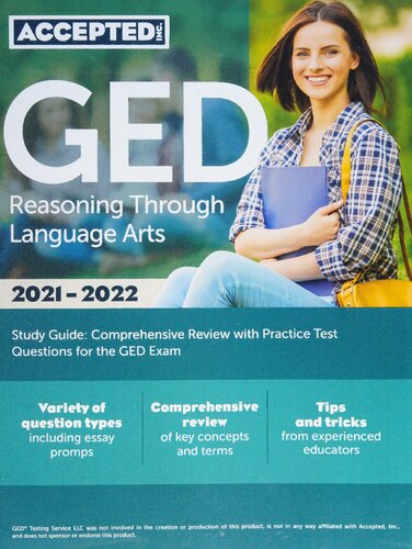 GED Reasoning Through Language Arts Study Guide: Comprehensive Review with Practice Test Questions for the GED Exam