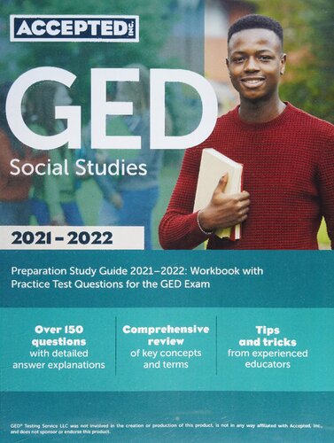 GED Social Studies Preparation Study Guide 2021-2022: Workbook with Practice Test Questions for the GED Exam
