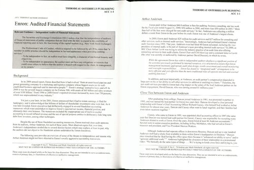 Accounting Cases for the Classroom