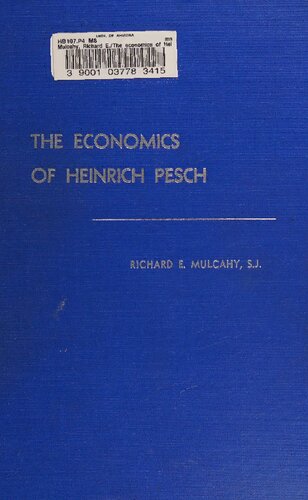 The economics of Heinrich Pesch