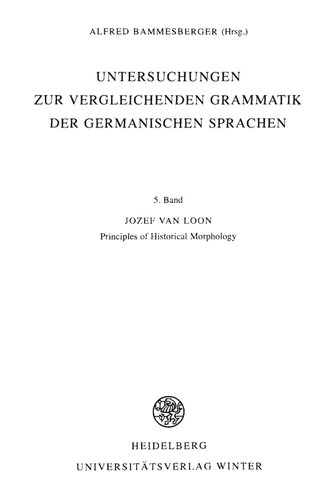 Principles of historical morphology /