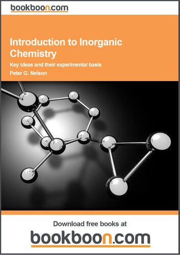 Introduction to Inorganic Chemistry: Key ideas and their experimental basis